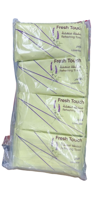 Fresh Touch- Disposable Towel (Lavender) - 24 Pieces