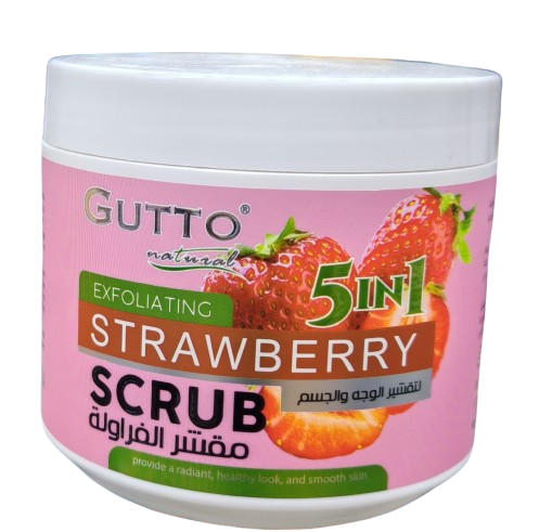 GUTTO - Face and Body Scrub (Strawberry) - 500 ML