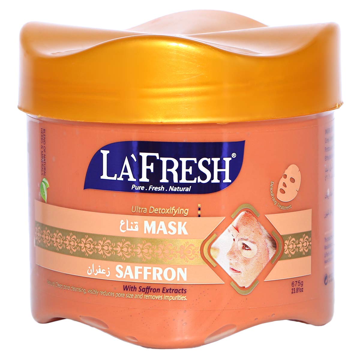 LA'Fresh - Face Mask - Saffron - 675g