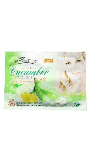 Miss Tooty - Peel-Off Facial Mask (Cucumber) - 10 pieces