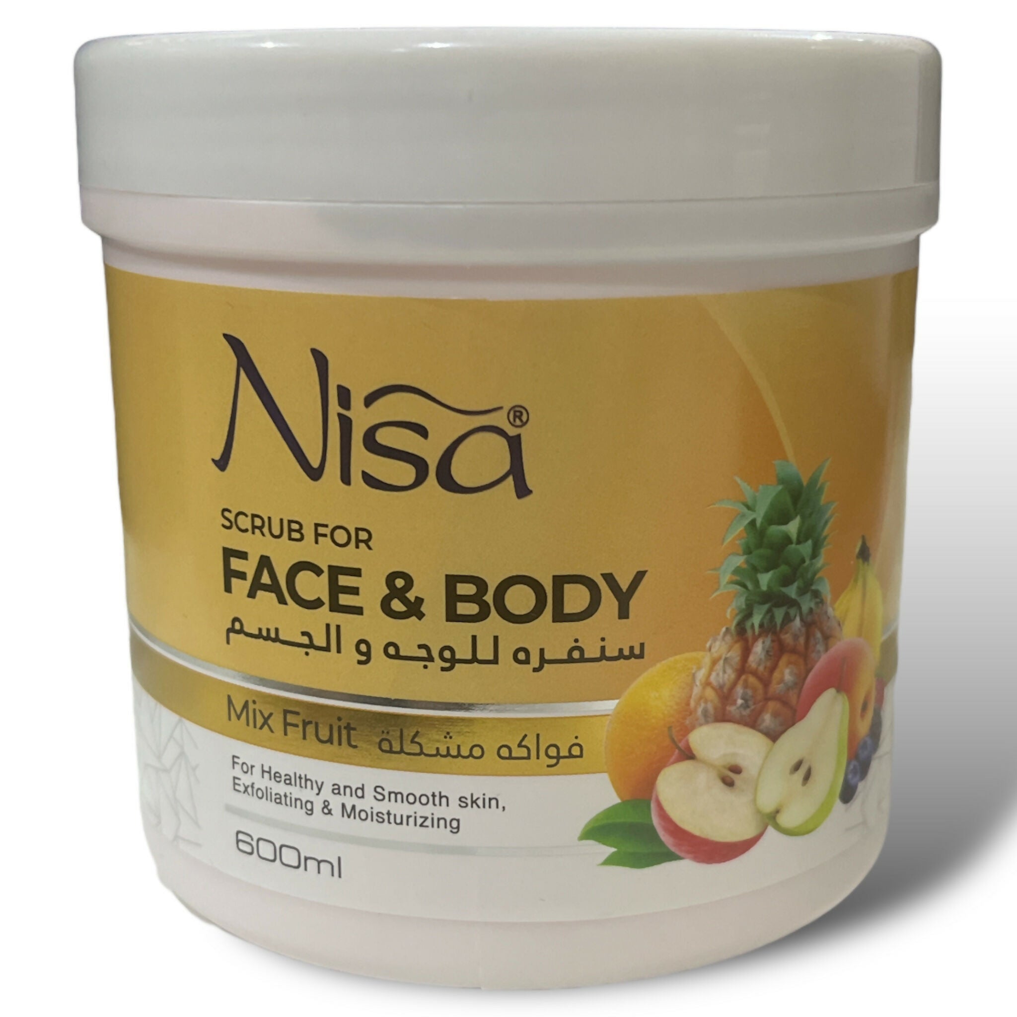 Nisa - Face and Body Scrub (Mix Fruit) - 600 ML
