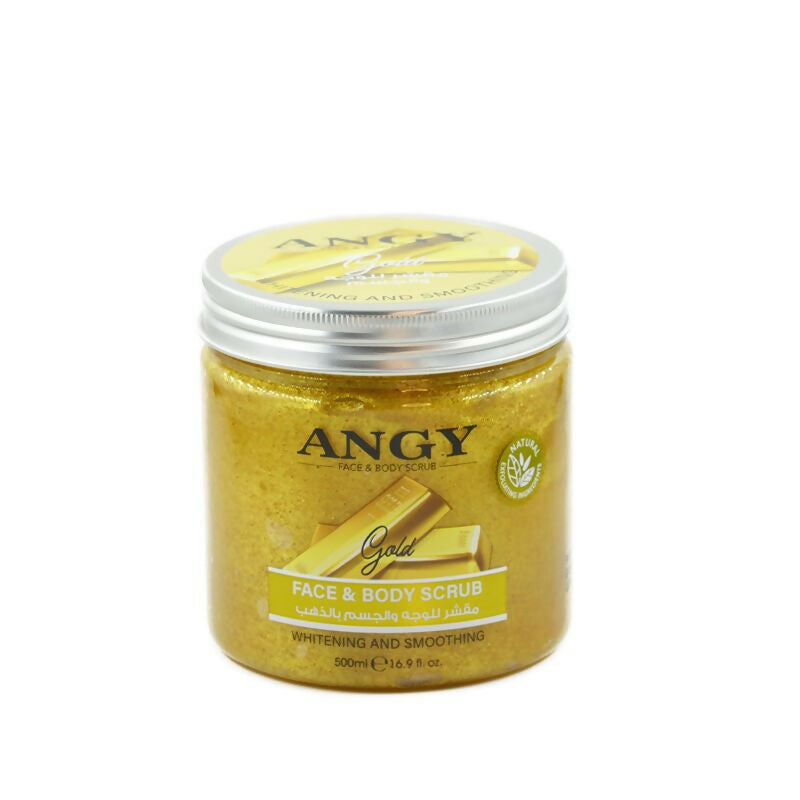 ANGY - چہرہ اور باڈی اسکرب (گولڈ) - 500 ایم ایل