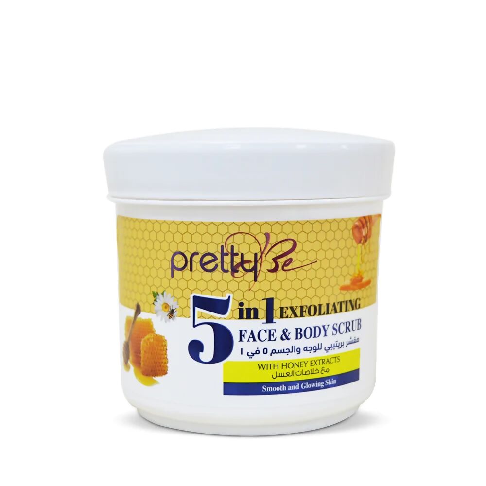PrettyBe - 5 in 1 Face and Body Scrub (Honey) - 550 ML