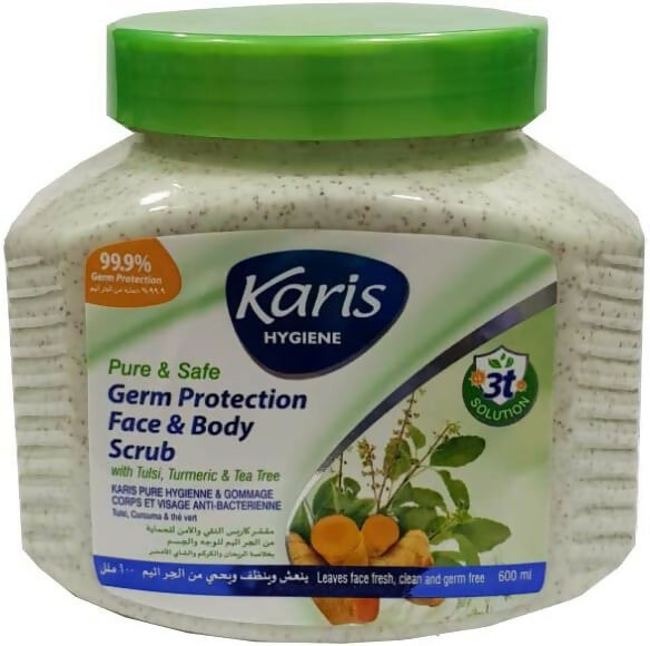 Karis - Face and Body Scrub (tulsi, Turmeric, Tea tree) - 600 ML