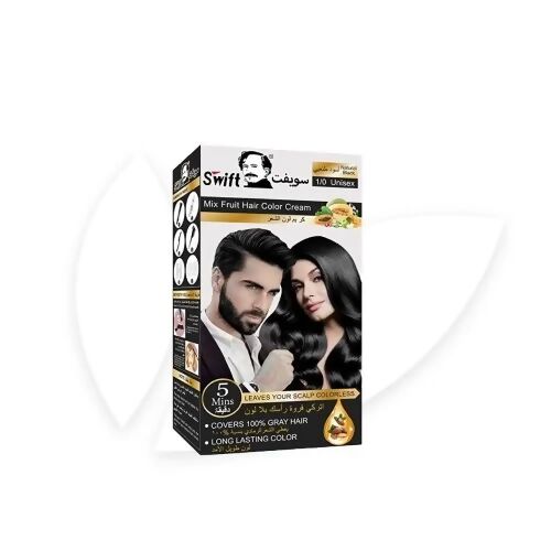 Swift - Natural Black Hair Coloring Cream - (Natural Black 1/0)