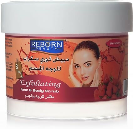 ريبورن - مقشر للوجه والجسم (الفراولة) - 500 مل