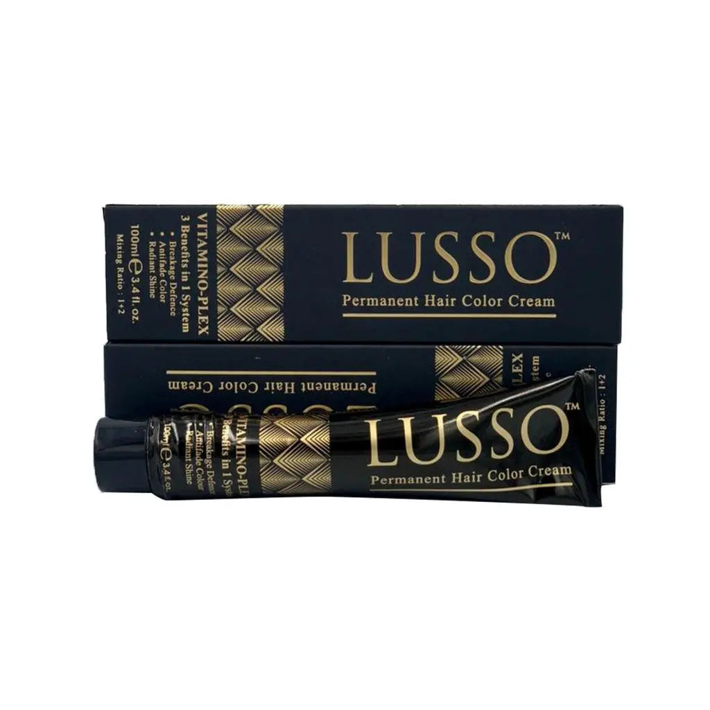 LUSSO - Saç boyası kremi - Koyu Kahverengi - 100 ML