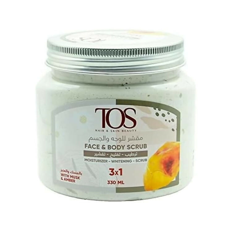 توس - مقشر للوجه والجسم (المسك والعنبر) - 330 مل