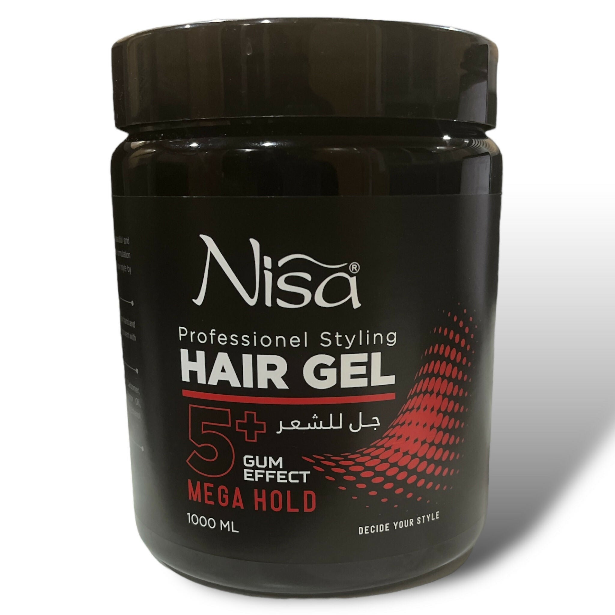 Nisa - Professional Styling Hair Gel (Mega Hold) - 1000 ML