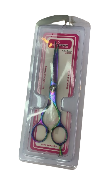 Handmade Pakistani stainless steel professional barber scissors (Colored) - Size: 5.5