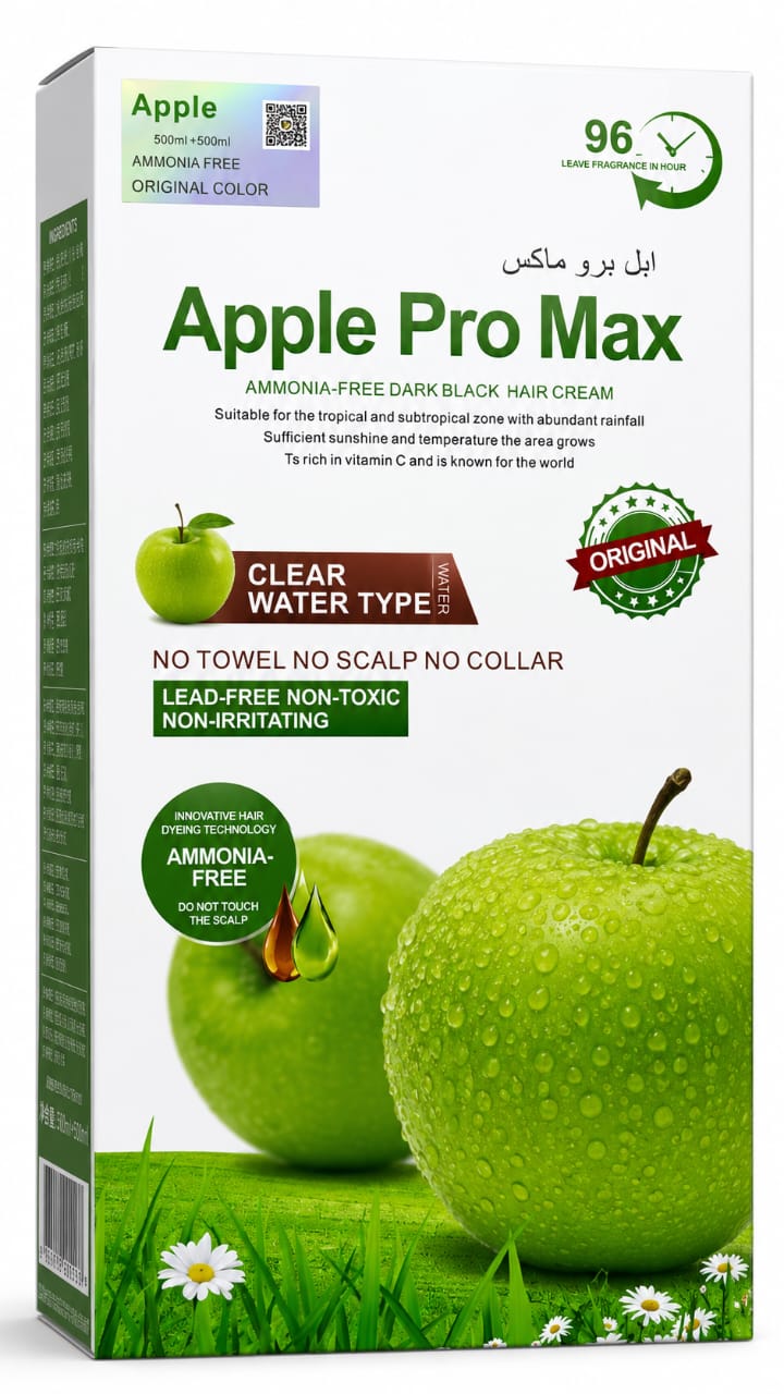 APPLE PRO RED APPLE 500 x 500 ML Dark Black Hair Cream