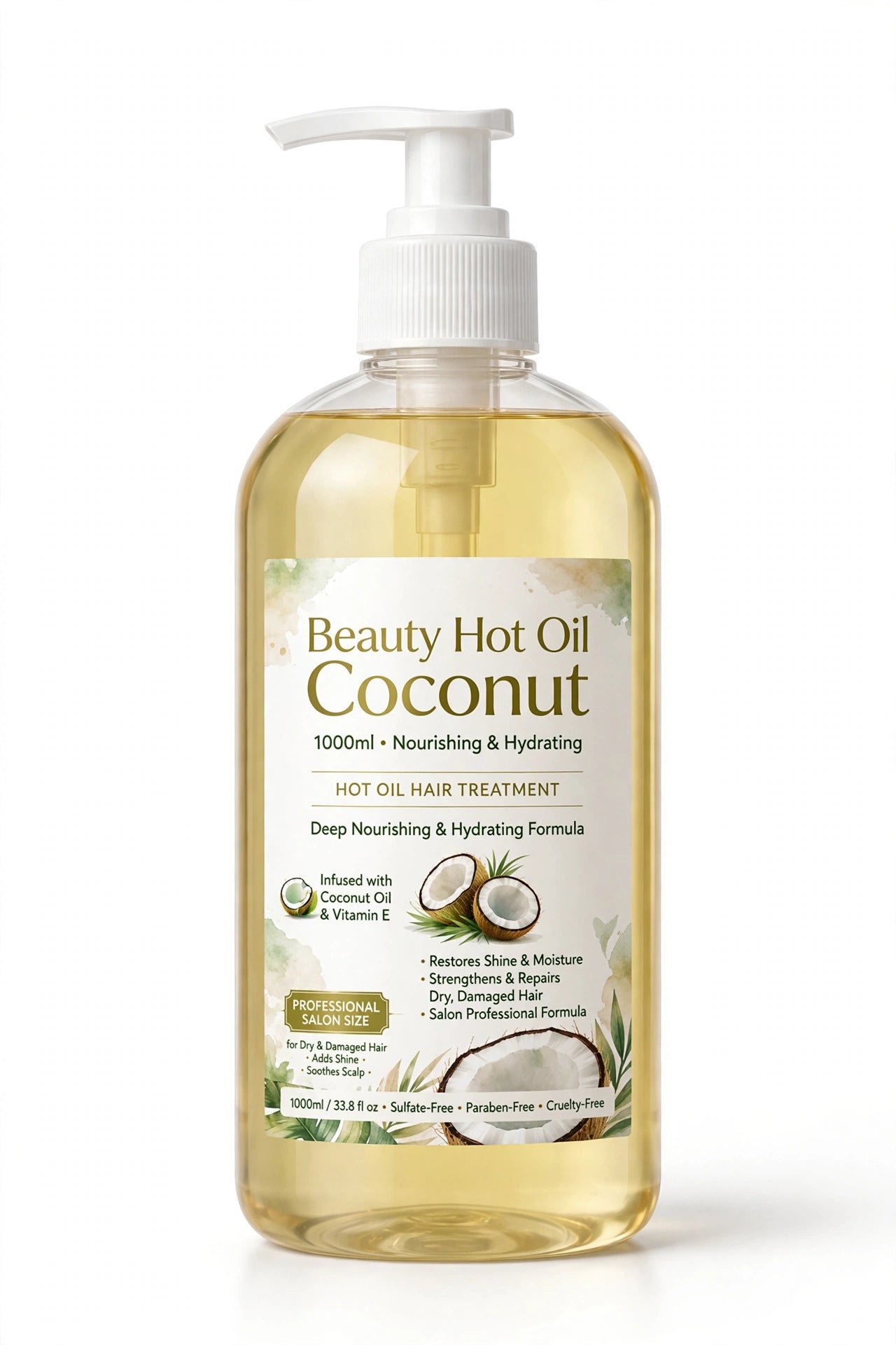 BEAUTY HOT OIL COCONUT 1000 ML