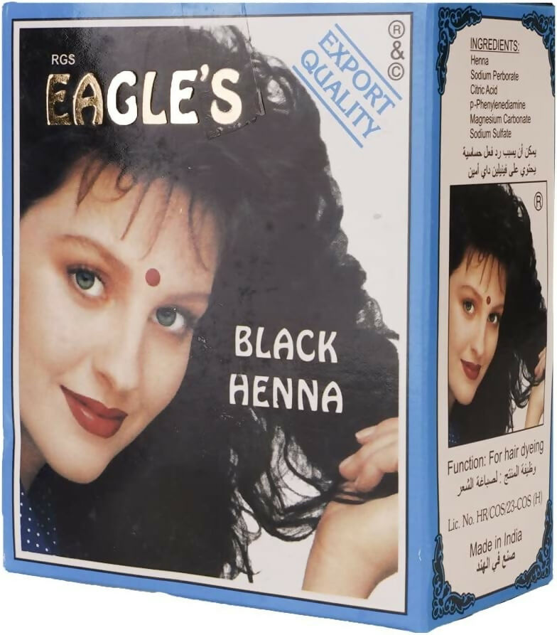 Eagle's - Black Henna for hair dyeing - 5 Sachet pack