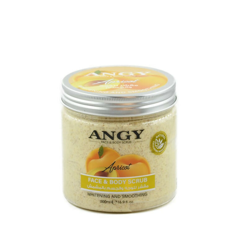 ANGY - چہرہ اور باڈی اسکرب (خوبانی) - 500 ایم ایل