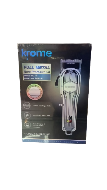 Krome - Professional Premium quality Hair and Beard Trimmer shaver for Saloon and Personal care - Model Number: KR RF-928