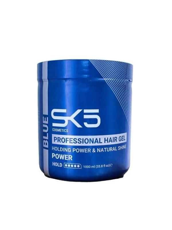 SK5 - Saç şekillendirme jeli (Power) Mavi - 1000 ML