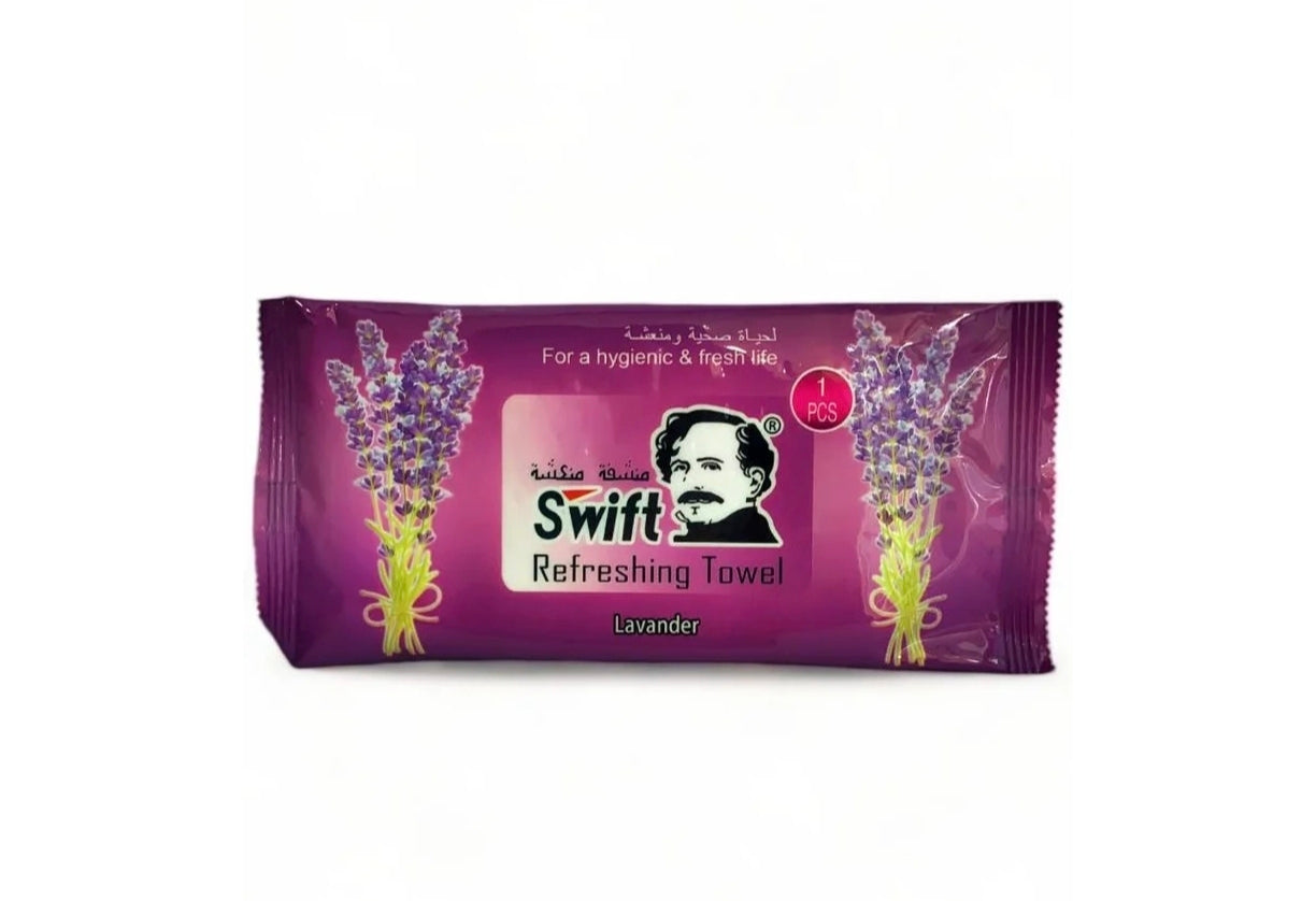 Swift - refreshing towel Lavender - 24 pcs
