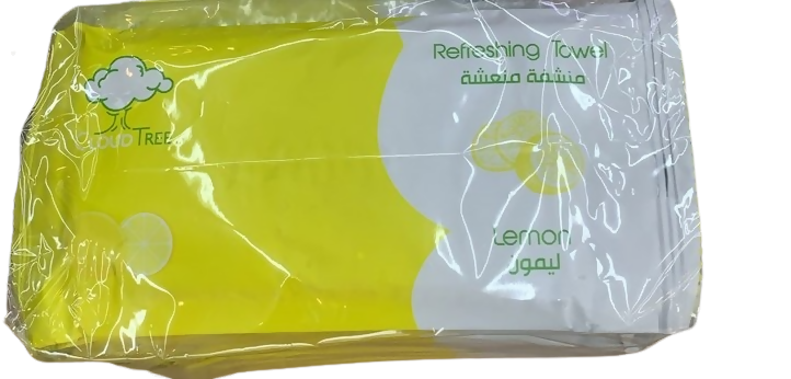 Cloud Tree - Tek Kullanımlık Havlu (Limonlu) - 25 Adet