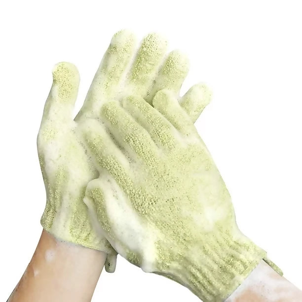 Exfoliating gloves