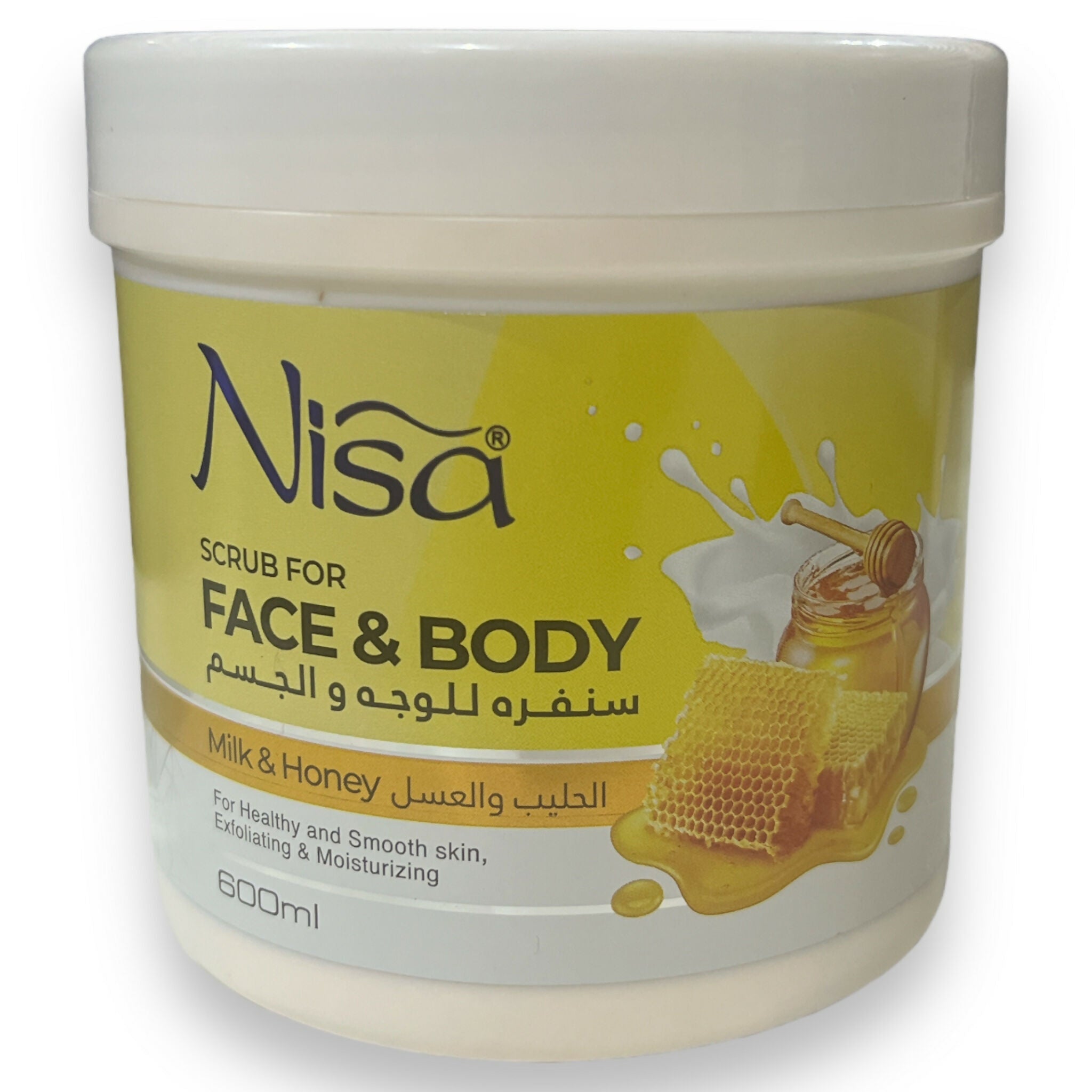 Nisa - Face and Body Scrub (Milk & Honey) - 600 ML
