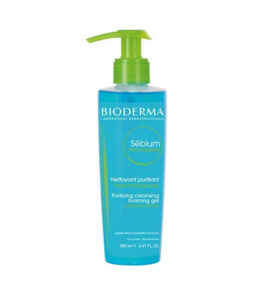Bioderma Sebium Gel Moussant Purifying Cleansing Foaming Gel 200ml