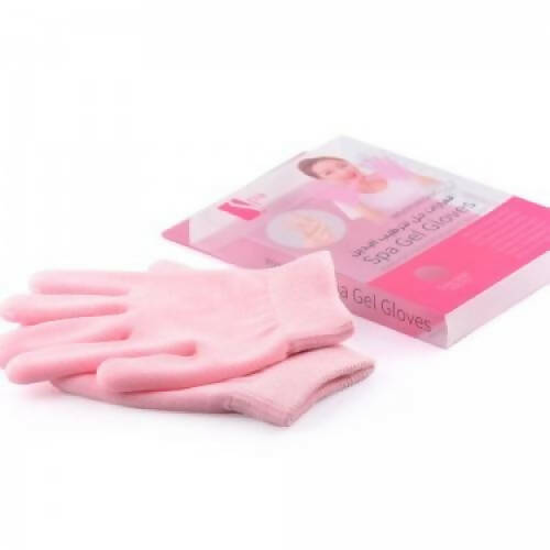 Spa Moisturizing Gel Gloves with Jojoba Oil & Olive Oil, Purple