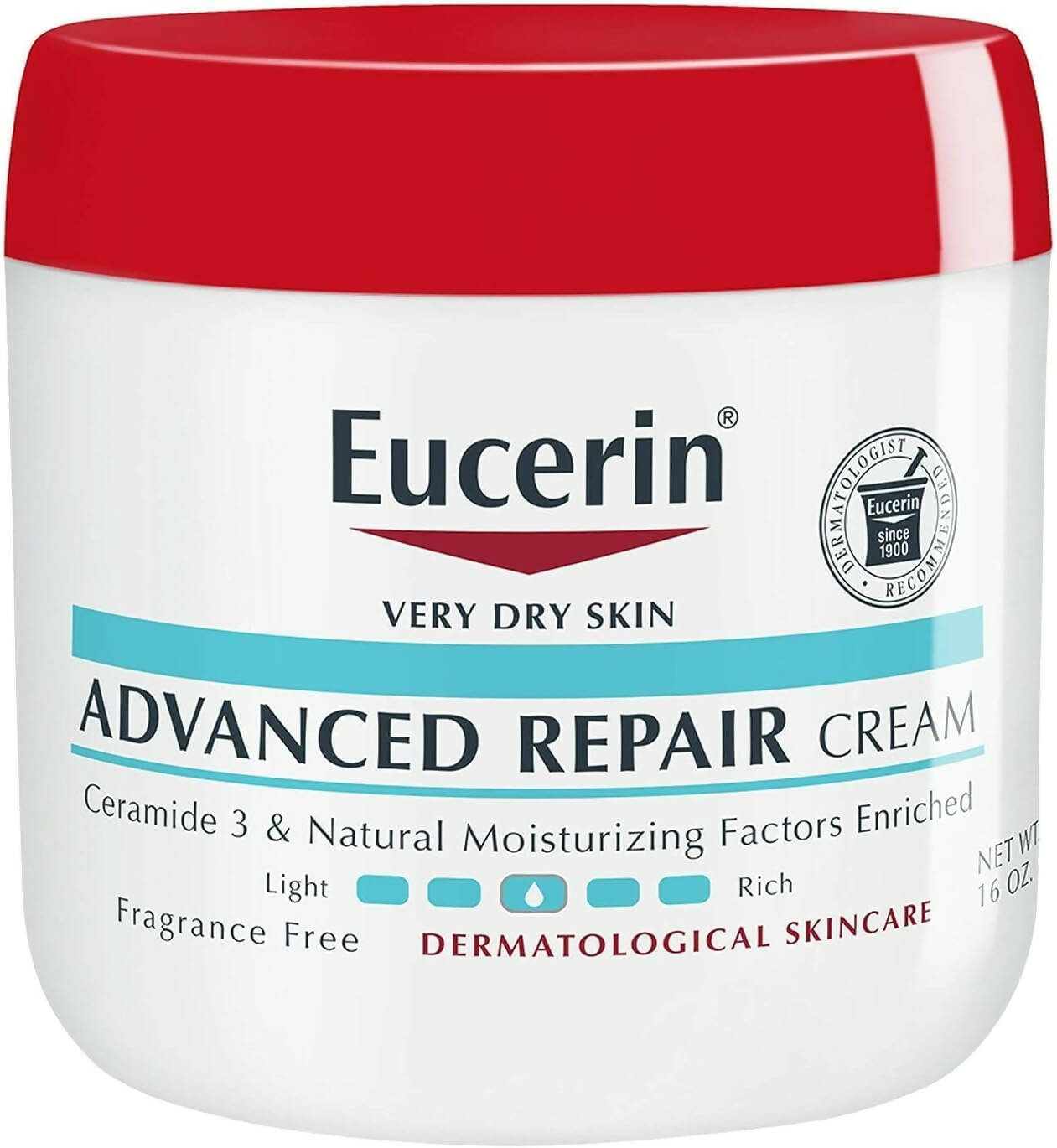 Eucerin Gelişmiş Onarıcı Vücut Kremi, Kuru Ciltler için Kokusuz Vücut Kremi - 454 gram