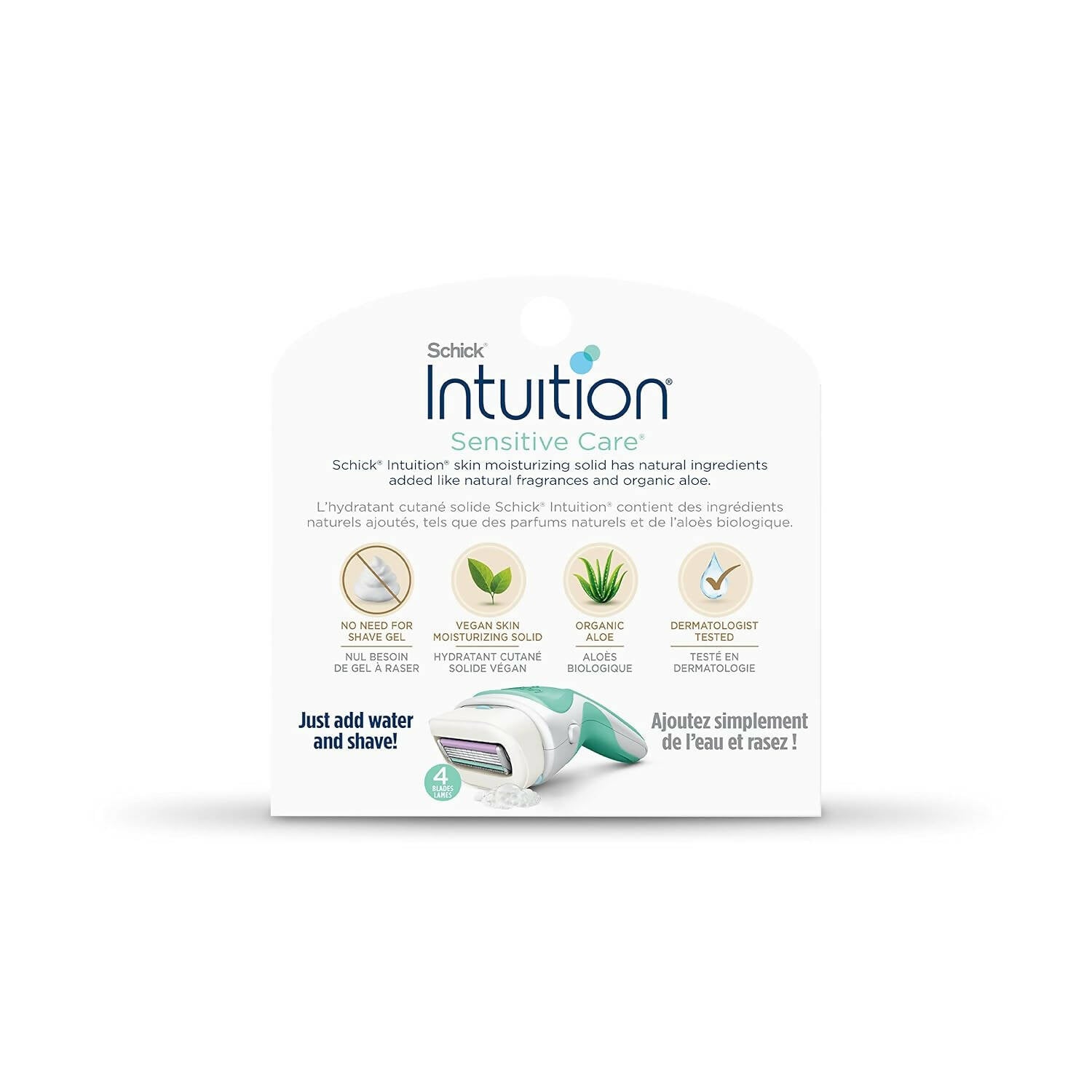 Schick Intuition Sensitive Skin Womens Razor Refills with Vitamin E & Aloe - Pack of 1 (count of 3)