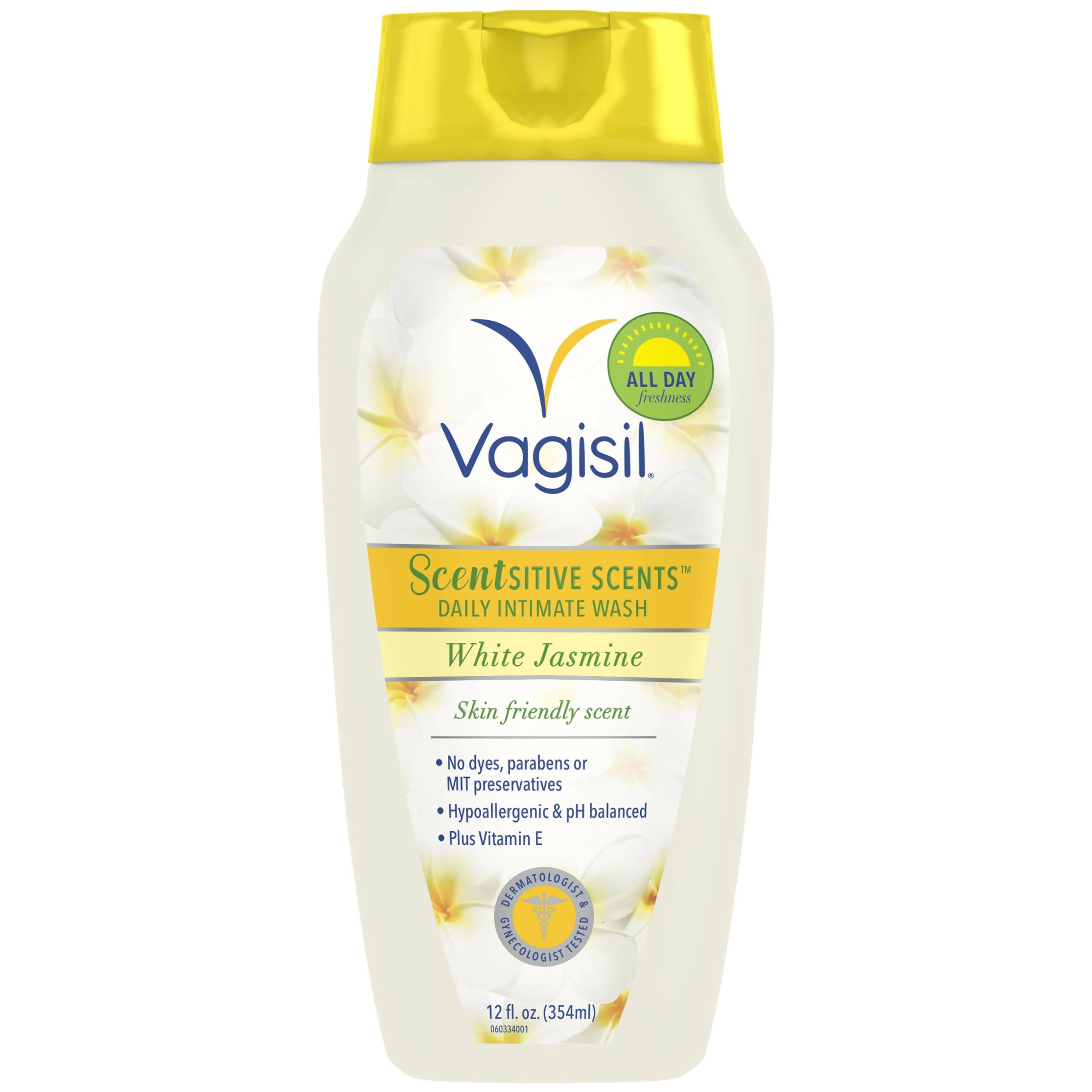 Vagisil Scentsitive Scents Daily Intimate Wash White Jasmine Skin-Friendly Scent 12 fl oz