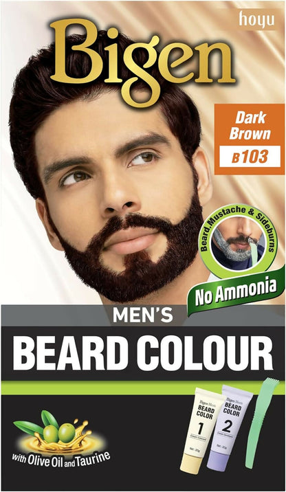 Bigen - Bigen Men's beard dye color Dark Brown - Number B103