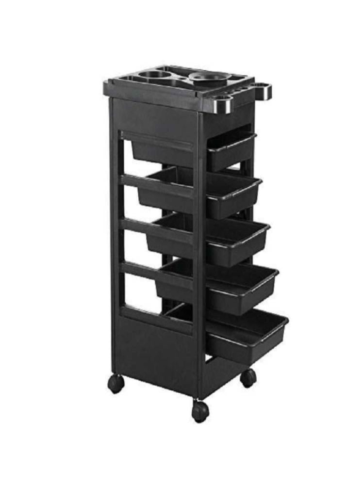 Five-drawer salon trolley