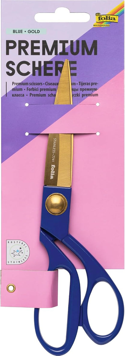 KEEP SCISSOR GOLD & BLUE