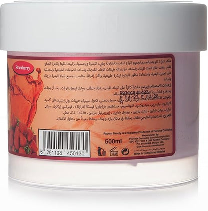 Reborn - Face and Body Scrub - Strawberry - 500 ML