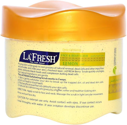 LAFRESH SCRUB LEMON 610 ML