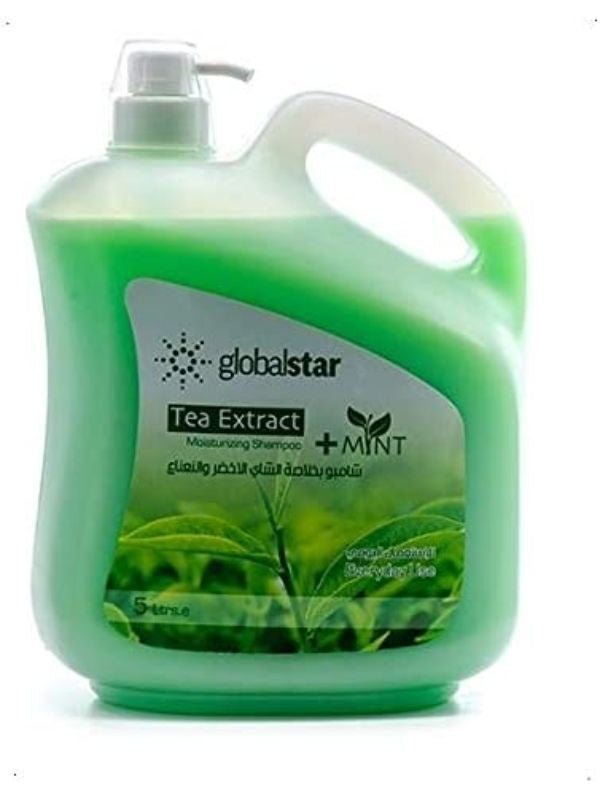 Global Star Shampoo with Green Tea and Mint Extract - 5 litres