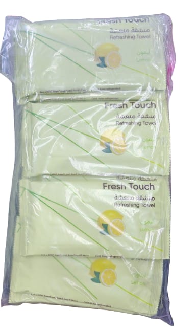 Fresh Touch- Disposable Towel (Lemon) - 24 Pieces