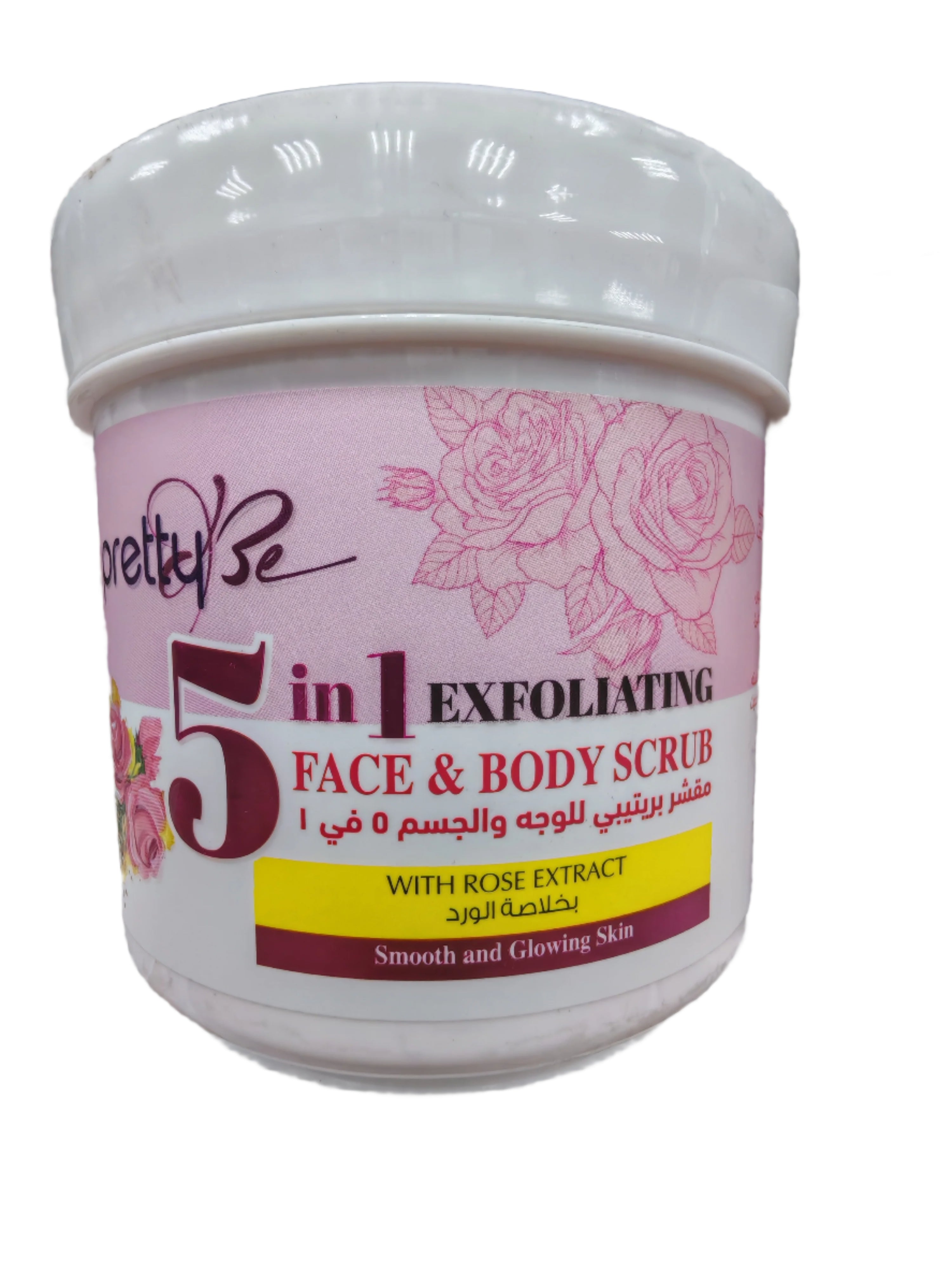 Pretty Be - Face and Body Scrub - Rose - 500 ML