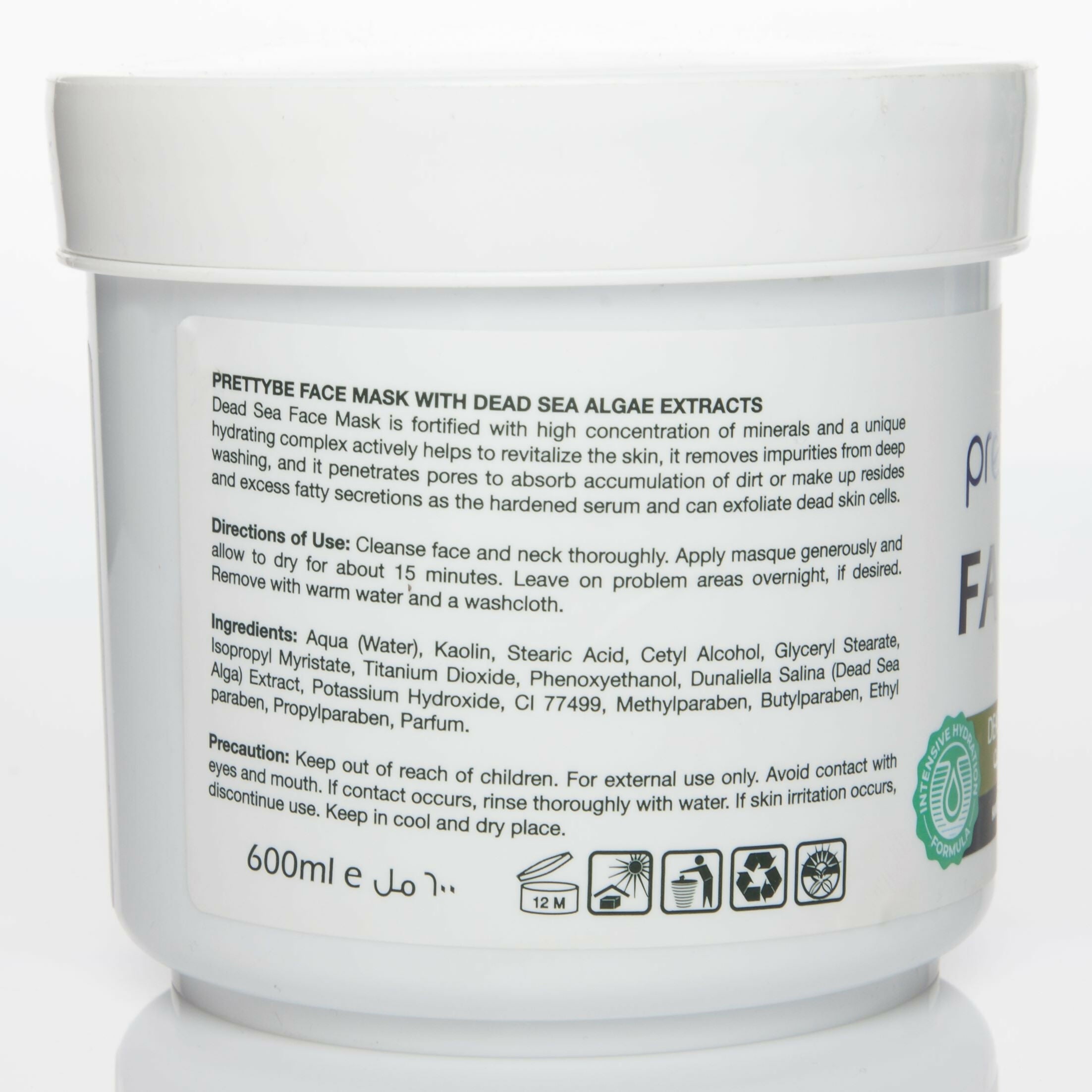 PrettyBe - Facial Mask (Dead Sea Algae Extract) - 600 ML