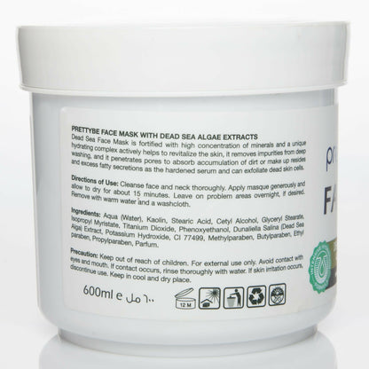 PrettyBe - Facial Mask (Dead Sea Algae Extract) - 600 ML