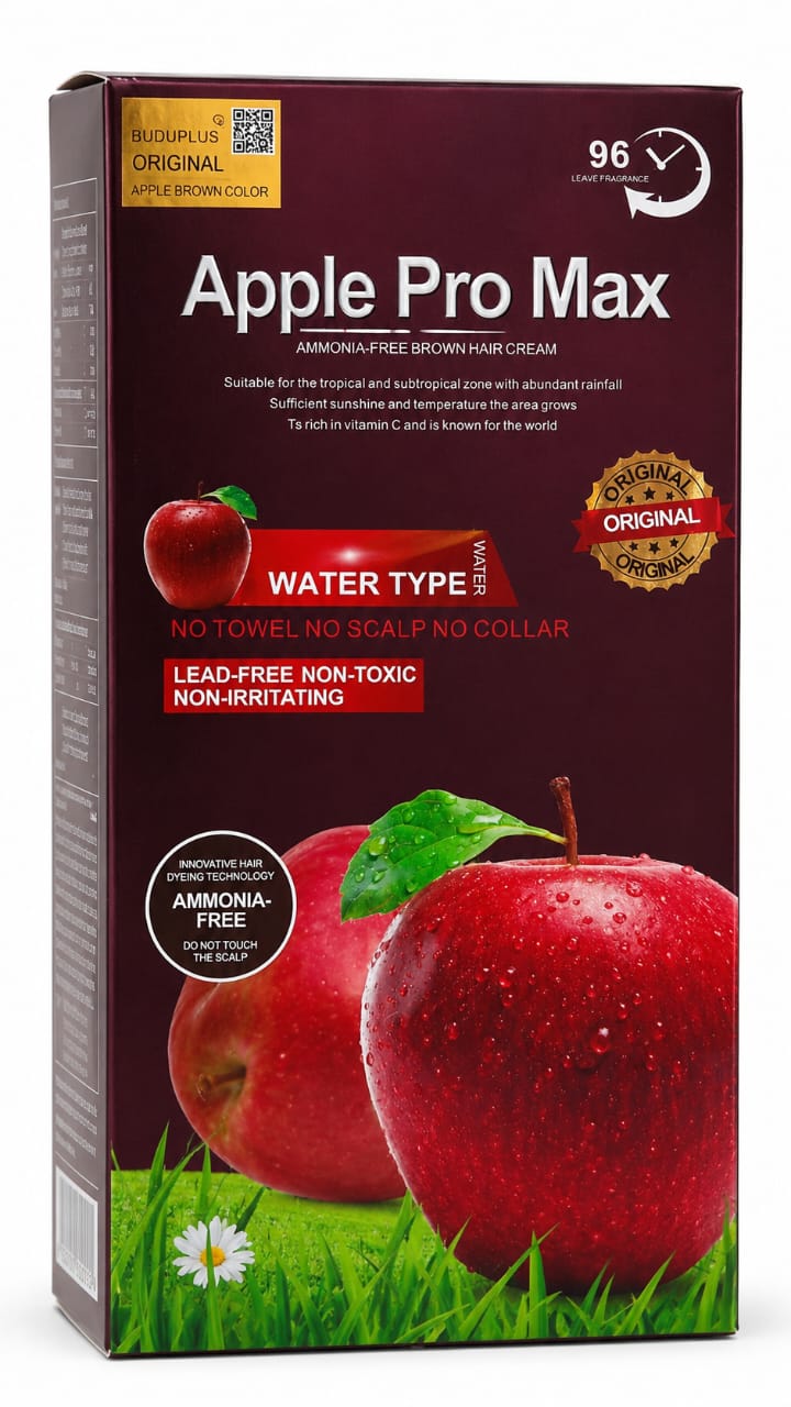 APPLE PRO RED APPLE 500 x 500 ML Brown Hair Cream .