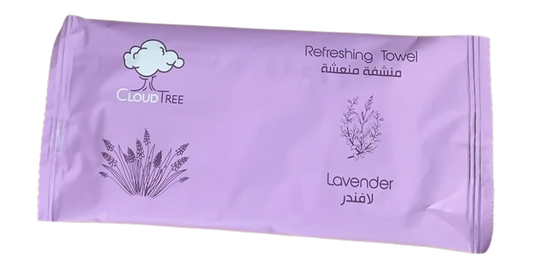 Cloud Tree - Tek Kullanımlık Havlu (Lavanta) - 25 Adet