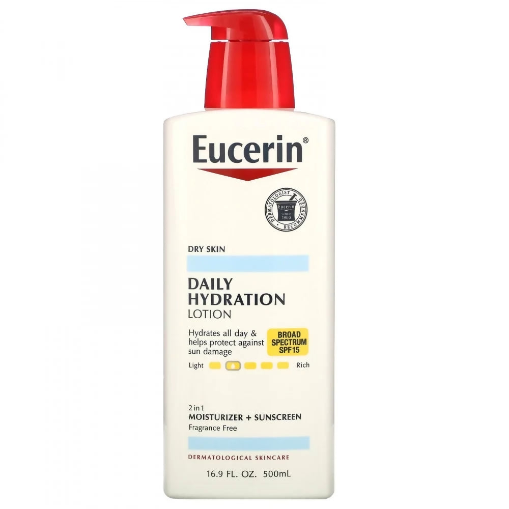 يوسيرين - لوشن مرطب يومي خالي من العطور SPF15 ٥٠٠مل