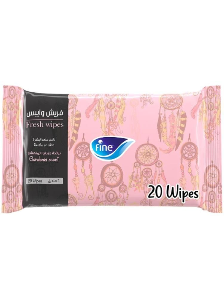 Fine - Fresh Wipes - Gardenia Scent ,20pcs