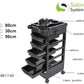 Five-drawer salon trolley