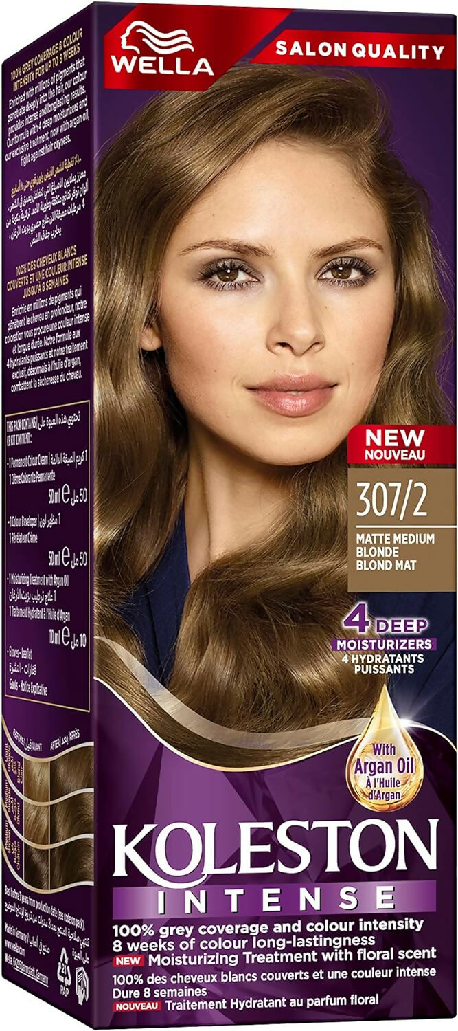 Wella Koleston - Intense hair Color Matte Medium Blonde (307/2)