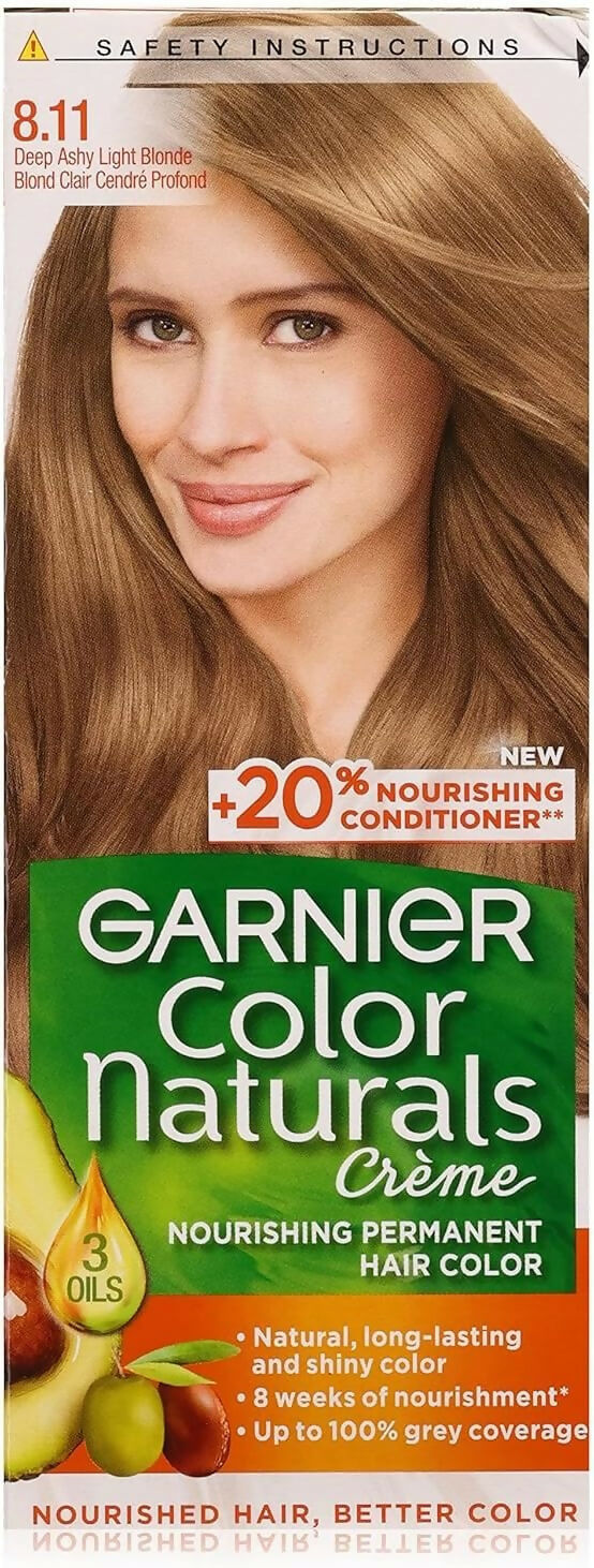 Garnier - Naturals Deep Ashy Light Blonde Hair Color - Number 8.11