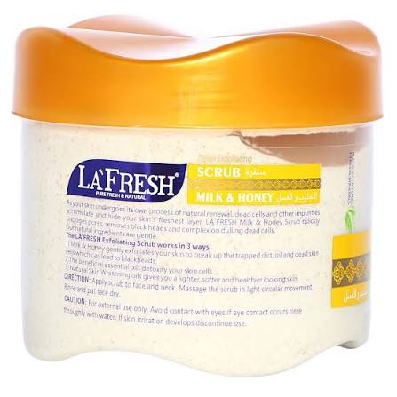 LAFRESH SCRUB MILK & HONEY 610 ML