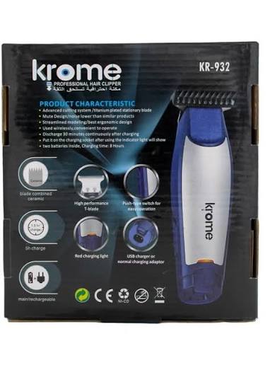 KROME 932Krome KR-935 Cordless Electric Hair Clipper