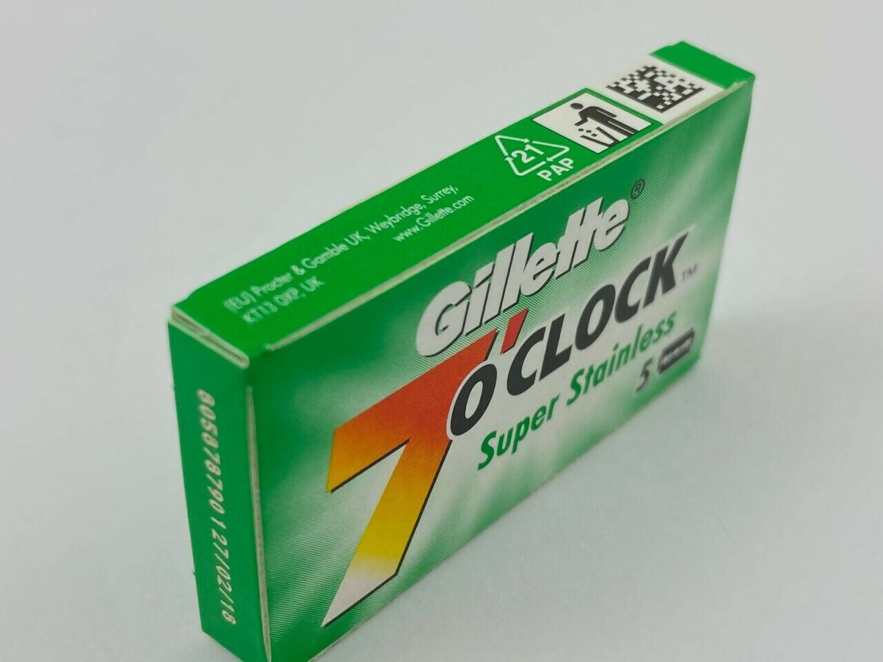 Gillette 7 Oclock Razors - 20x5