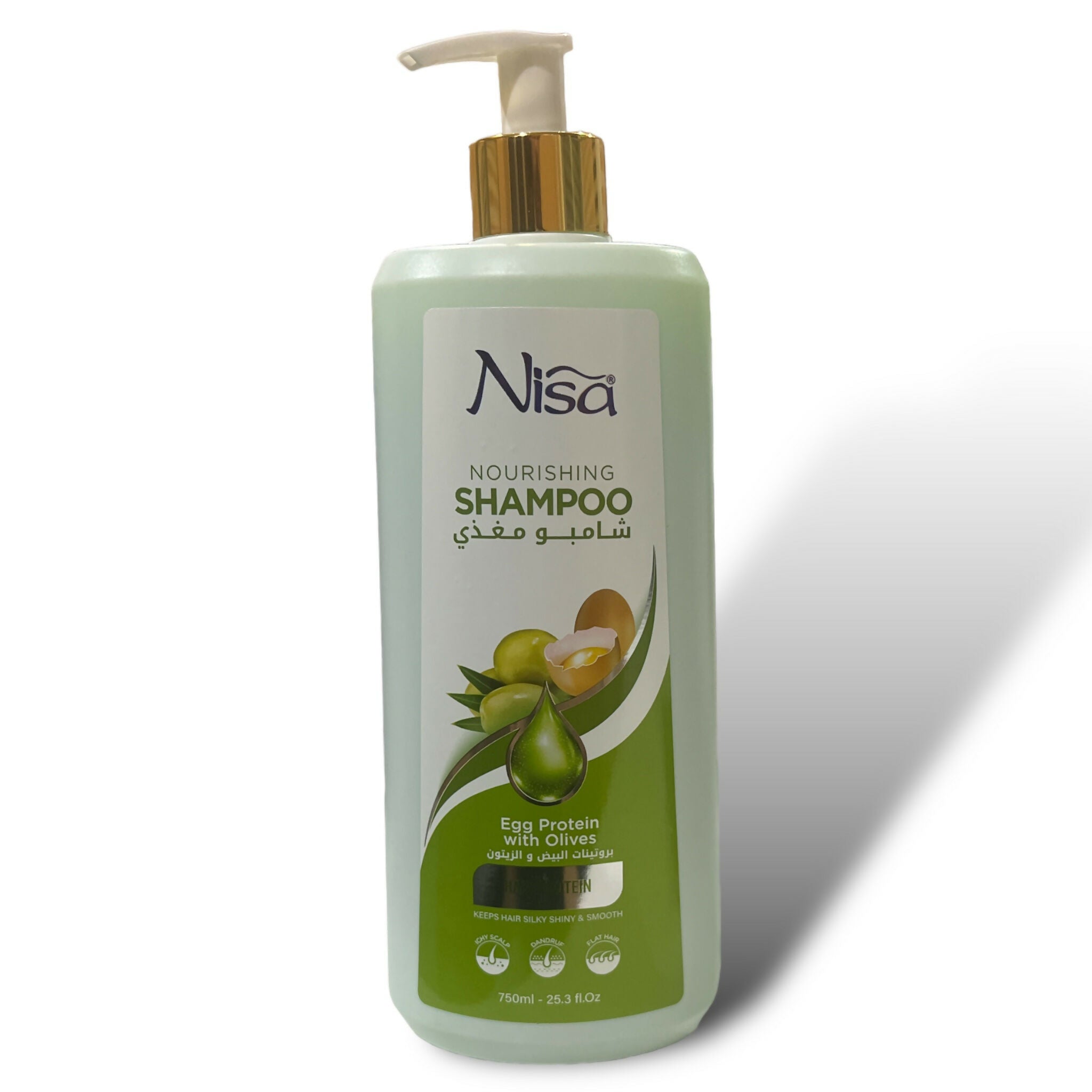Nisa - Nourishing Shampoo (egg protein with olives) - 750 ML
